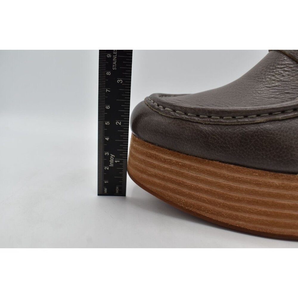 KorkEase Womens Size 10 Barbara Platform Grey Penny Loafer Pump Shoes - Picture 8 of 13